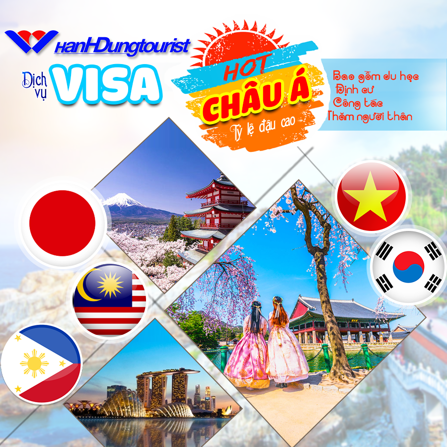 Xin Visa Đi Nước Ngoài - Quá Dễ Với Hạnh Dung Tourist